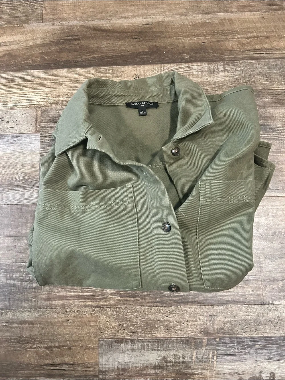 Banana Republic Women’s Oversized Cotton Utility Shirt Jacket